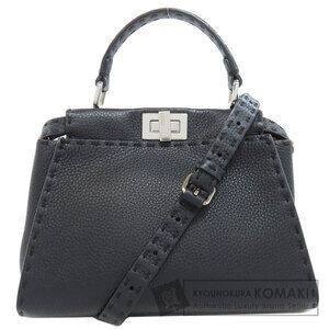 Fendi Peekaboo Selleria Handbag Calfskin
